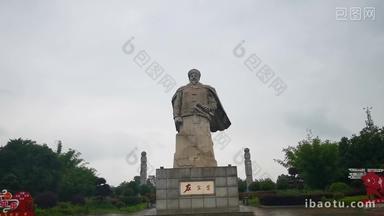 旅游景区湖南湘阴县左宗棠雕像